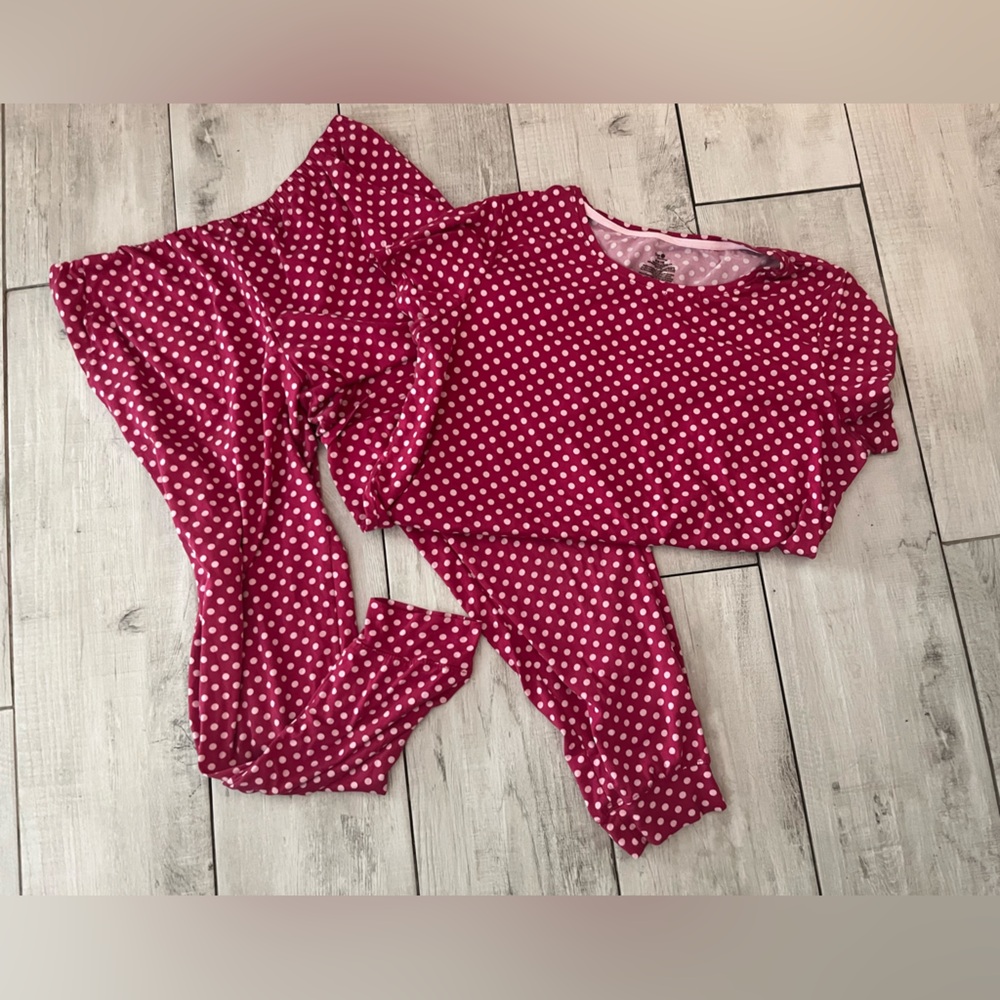 Women’s Secret Treasures Pink Polka Dot Pajama Set